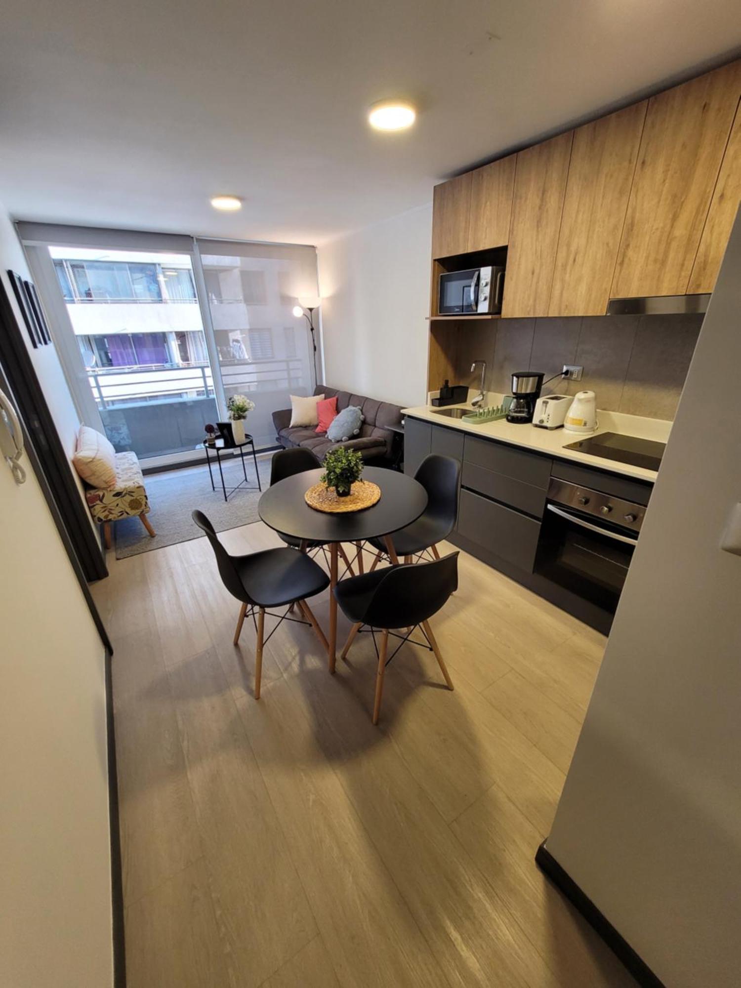 Departamento Mas Living Confort Y Estilo De 1-3 Huespedes Santiago